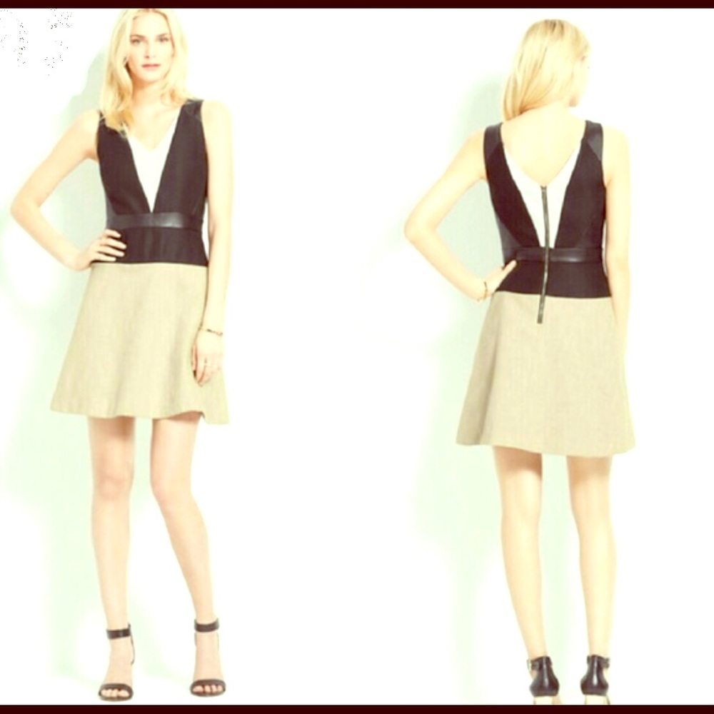 Ann Taylor size 4 color block dress